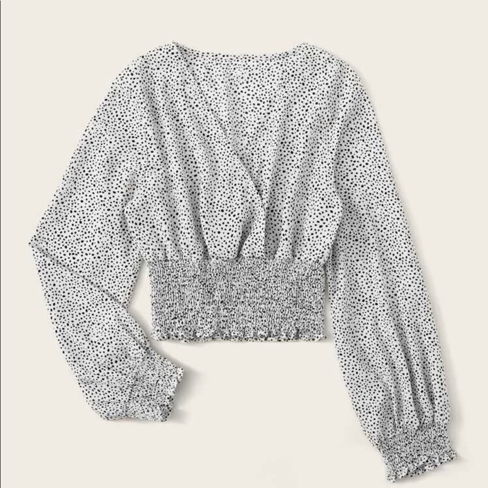Speckled Long Sleeve Top